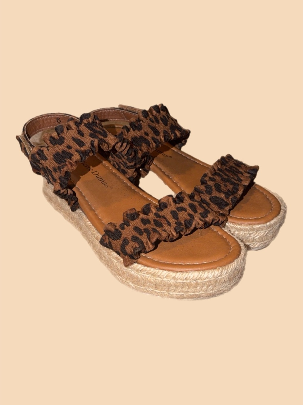 Pierre Dumas Leopard Print Sandals 🐆